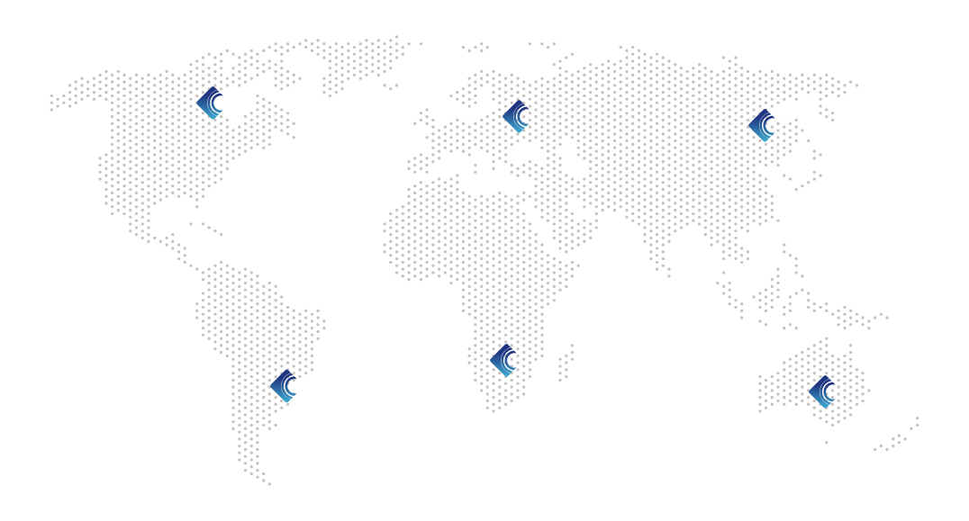 world map with logo